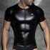 ZIP SHORT SLEEVES FETISH SHIRT