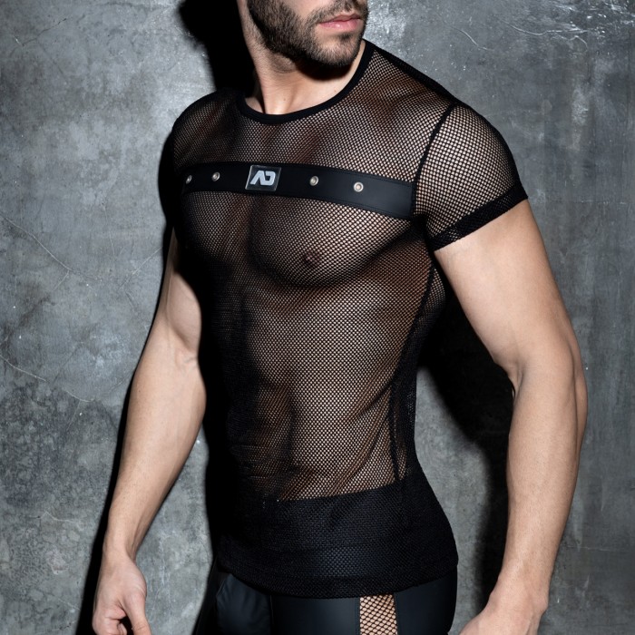 MESH MIXED T-SHIRT
