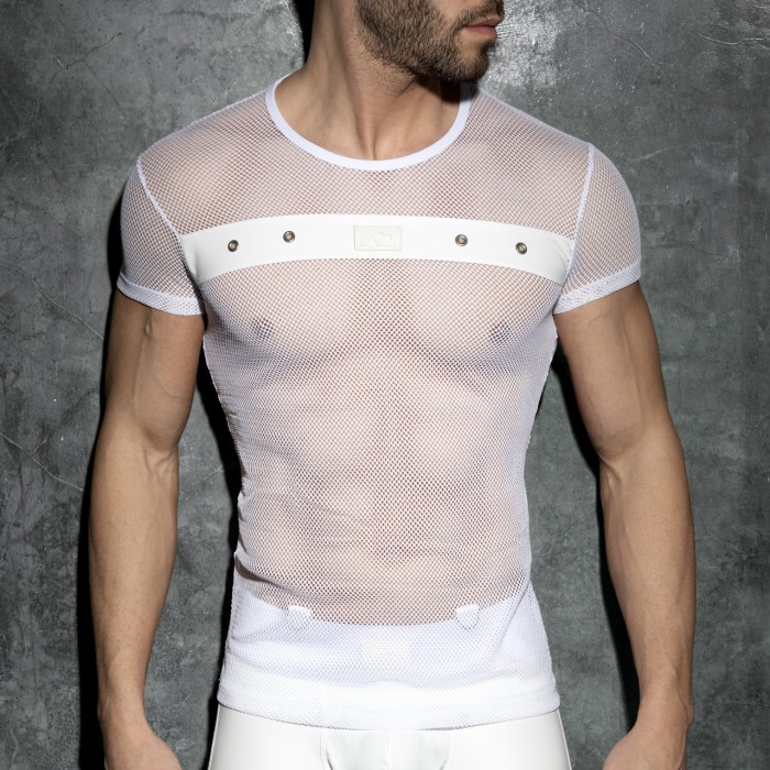 MESH MIXED T-SHIRT