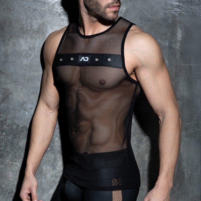 MESH MIXED TANK TOP