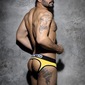 AD305 - DOUBLE PIPING BOTTOMLESS BRIEF